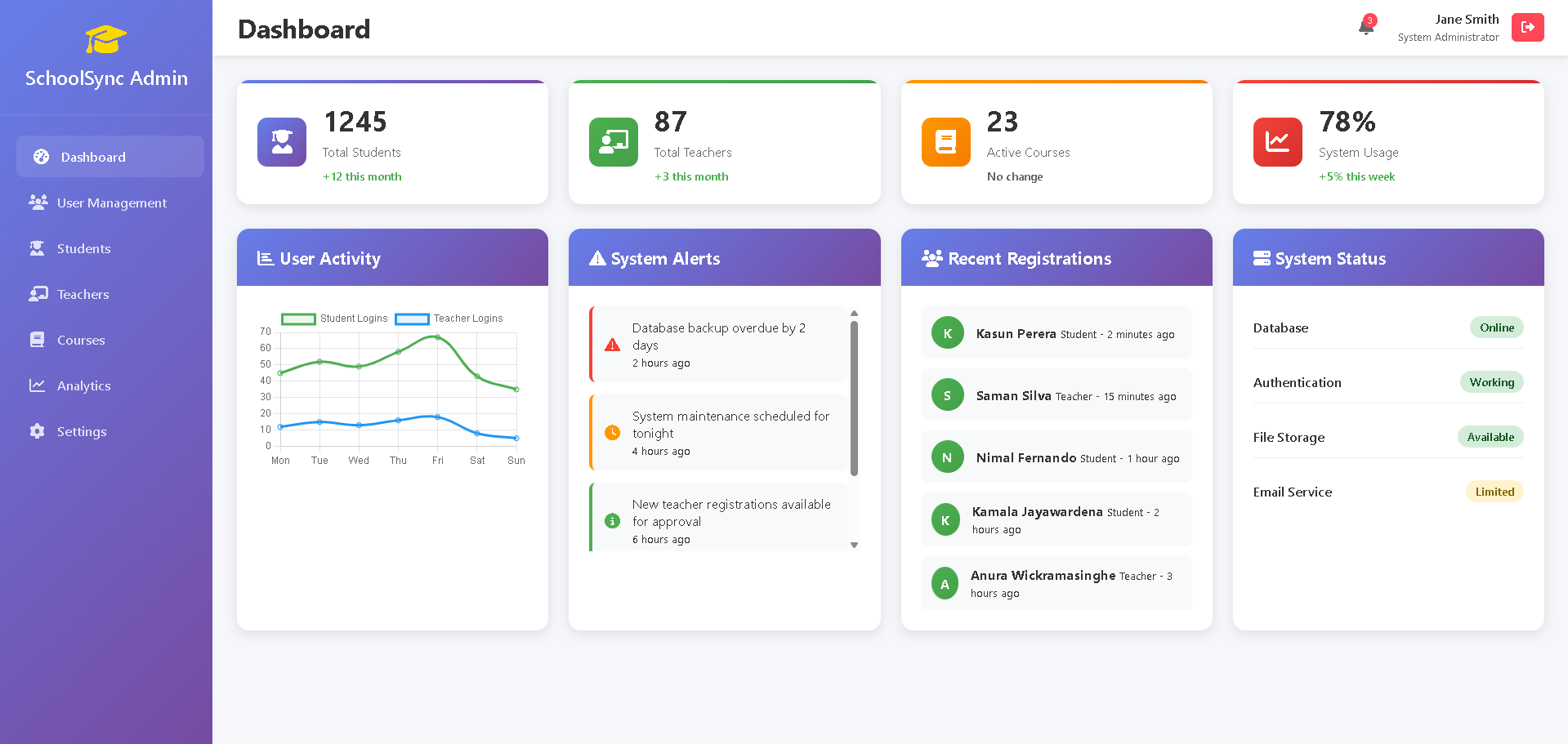 School Management System